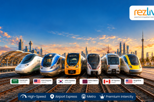 RezLive.com expands rail booking portfolio to Middle East, Asia & North America