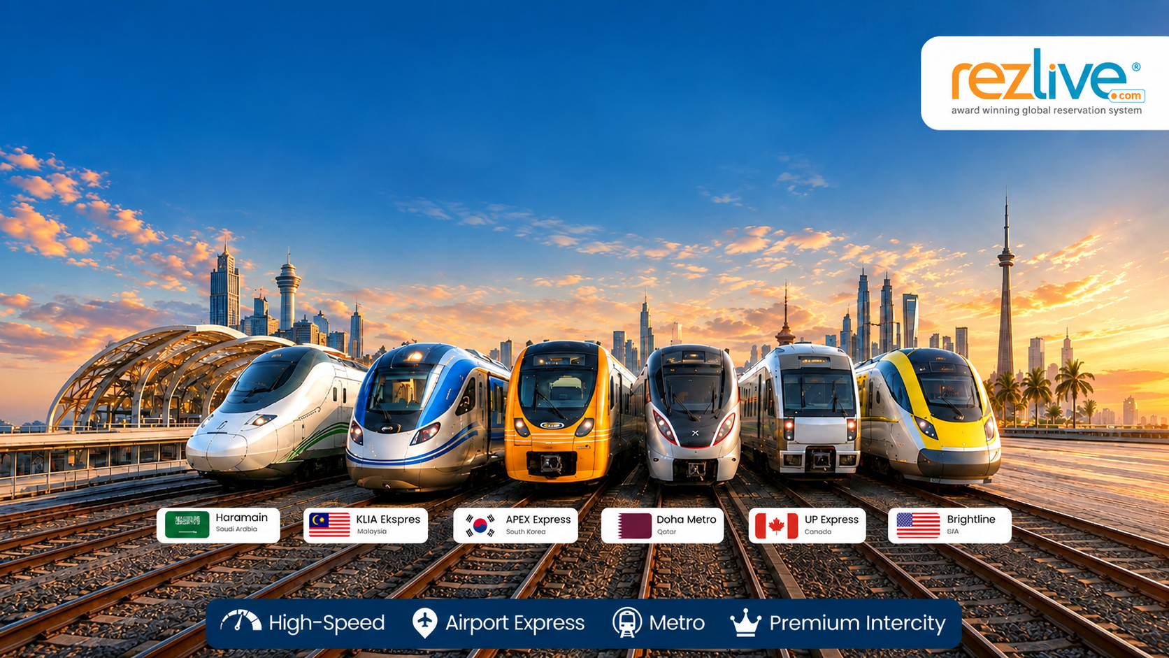 RezLive.com expands rail booking portfolio to Middle East, Asia & North America