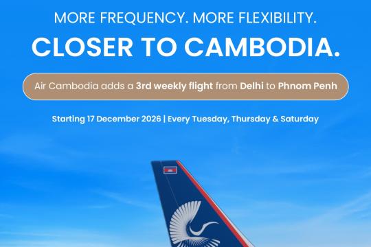 Air Cambodia to introduce third weekly direct flight between India-Cambodia
