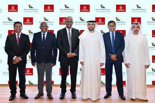 Emirates and South African Airways expand codeshare partnership