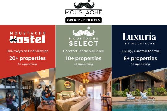 Moustache Group rebrands with expansion across three verticals; 12 properties in pipeline