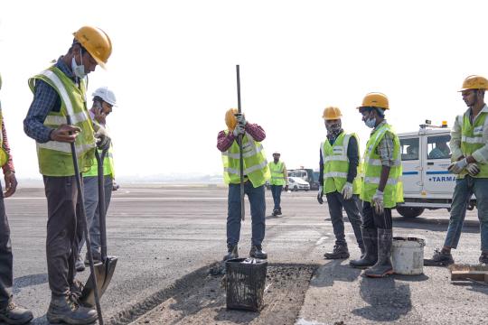 CSMIA completed its annual post-monsoon runway maintenance