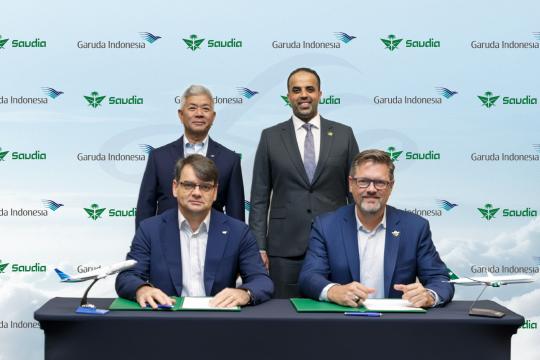 Saudia, Garuda Indonesia sign MoU to advance a joint business partnership