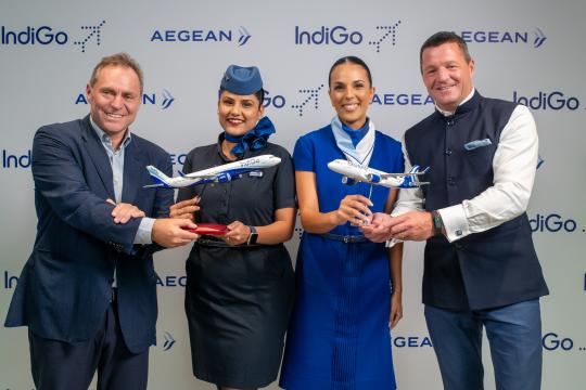 IndiGo and AEGEAN sign MoU for codeshare partnership