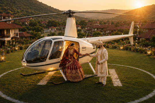 Ananta Jaipur introduces helicopter arrivals for destination weddings