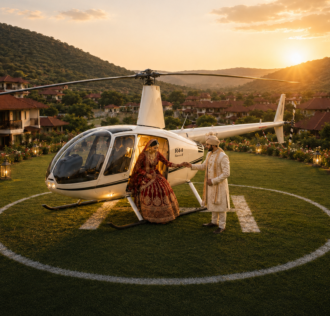 Ananta Jaipur introduces helicopter arrivals for destination weddings