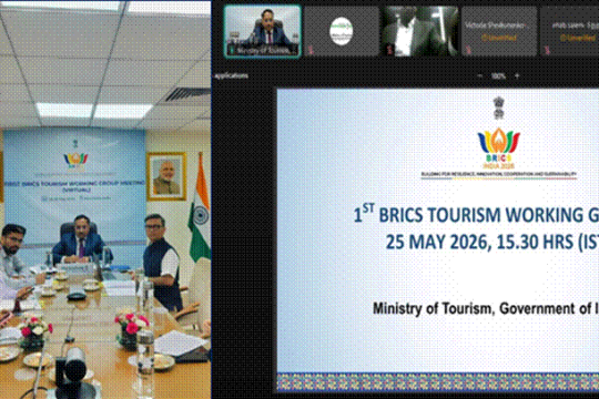 India chairs 1st BRICS 2026 Tourism Meet; focus on AI, sustainability, skills & seamless travel