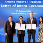 TAT, Tripadvisor join hands to support Thailand’s 2027 tourism transformation