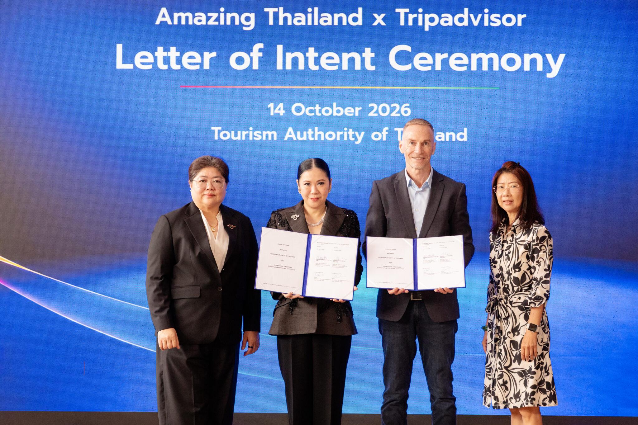 TAT, Tripadvisor join hands to support Thailand’s 2027 tourism transformation