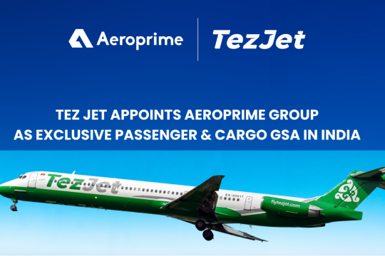 Aeroprime Group named as exclusive GSA in India for TezJet