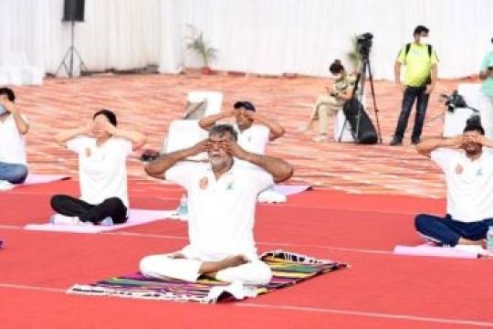 Yoga Programmes Organised at 75 Heritage Locations Across India
