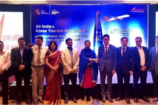 Air India and Korea Tourism join hands to launch the direct service on Delhi-Seoul route