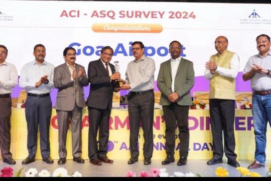 Goa’s Dabolim Airport tops ASQ ratings