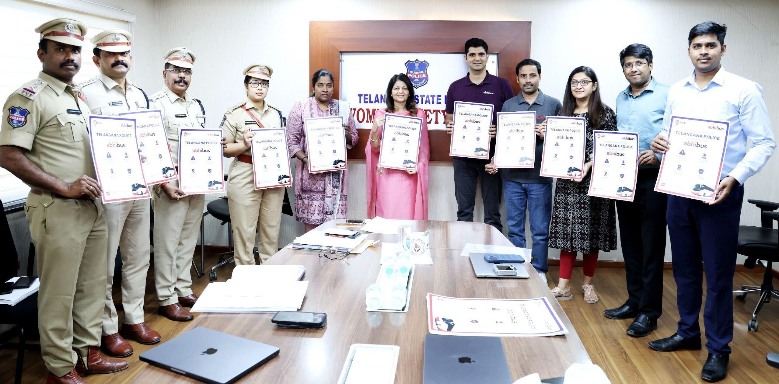AbhiBus & Telangana Police join hands to boost bus security