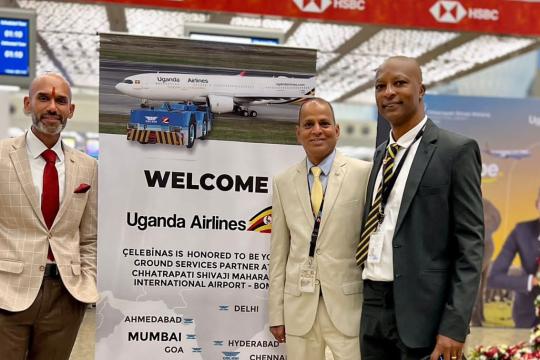 Uganda Airlines Chooses Çelebi India for Ground Handling Services in Mumbai