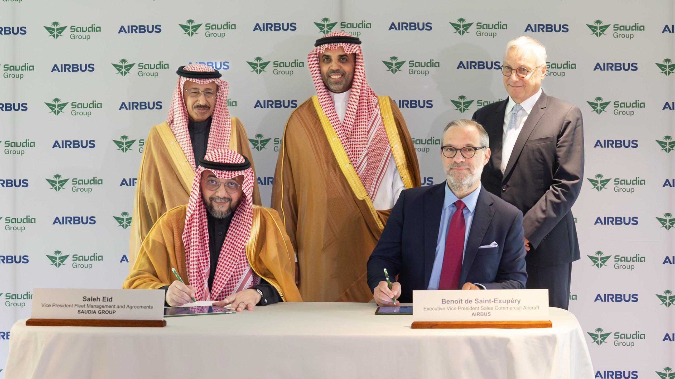 Saudia Group signs deal with Airbus to acquire up to 20 wide-body Aircraft