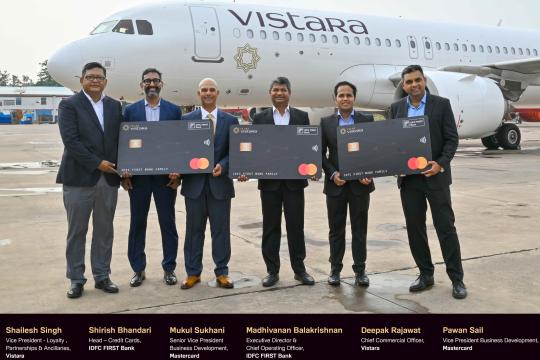 Club Vistara, IDFC FIRST Bank, & Mastercard Launch New Credit Card