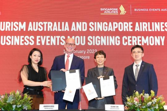 Tourism Australia and SIA Inks MoU To Draw Business Events To Australia