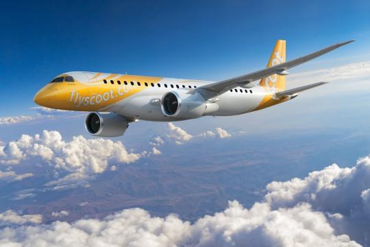 Scoot welcomes 3rd & 4th Embraer E190-E2 aircraft; adds new routes to its network