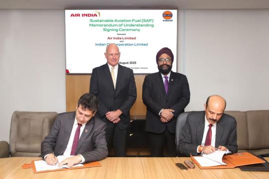 Air India and Indian Oil sign MoU for SAF supply